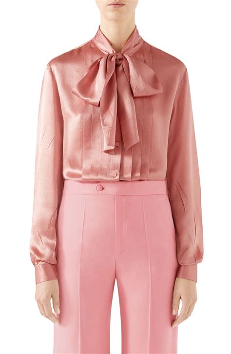 gucci blouse with bow|gucci one shoulder blouse.